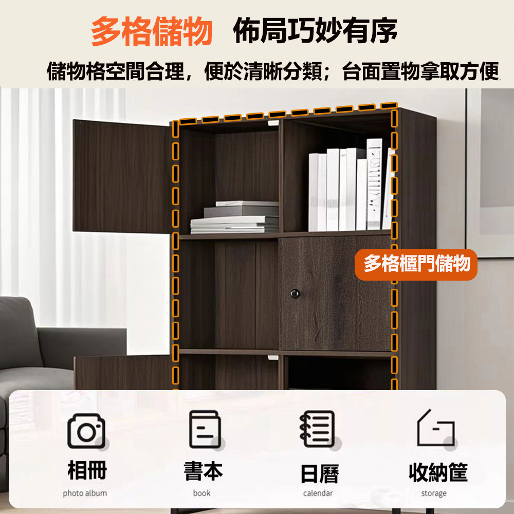 【E家工廠】收納櫃 書櫃 置物架 抽屜櫃 多層大容量收納櫃 櫥櫃 展示櫃 儲物櫃 置物櫃 367