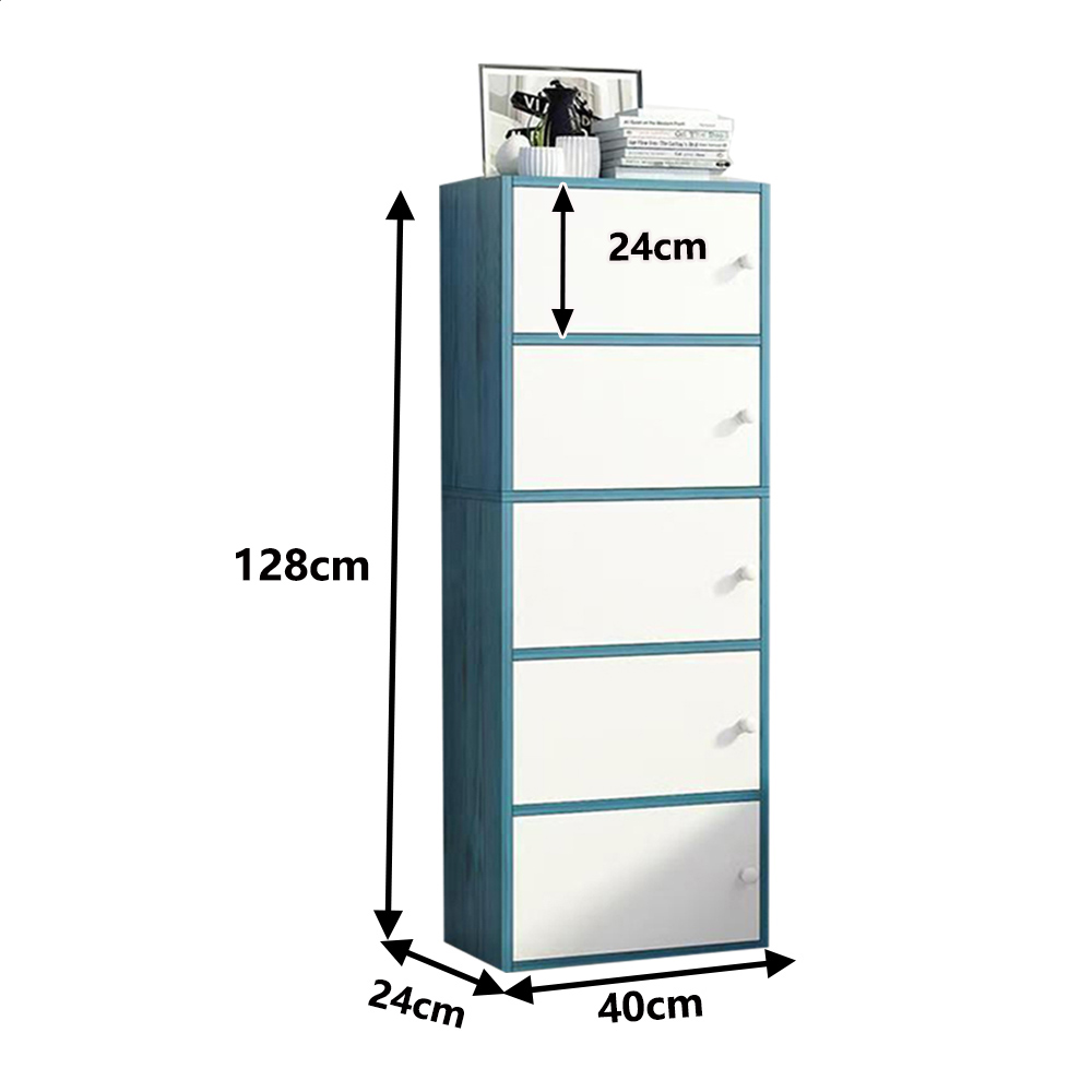 【E家工廠】收納櫃 書櫃 北歐書櫃 書架 木櫃 置物櫃 儲藏櫃 儲物櫃 五層櫃 門櫃 361