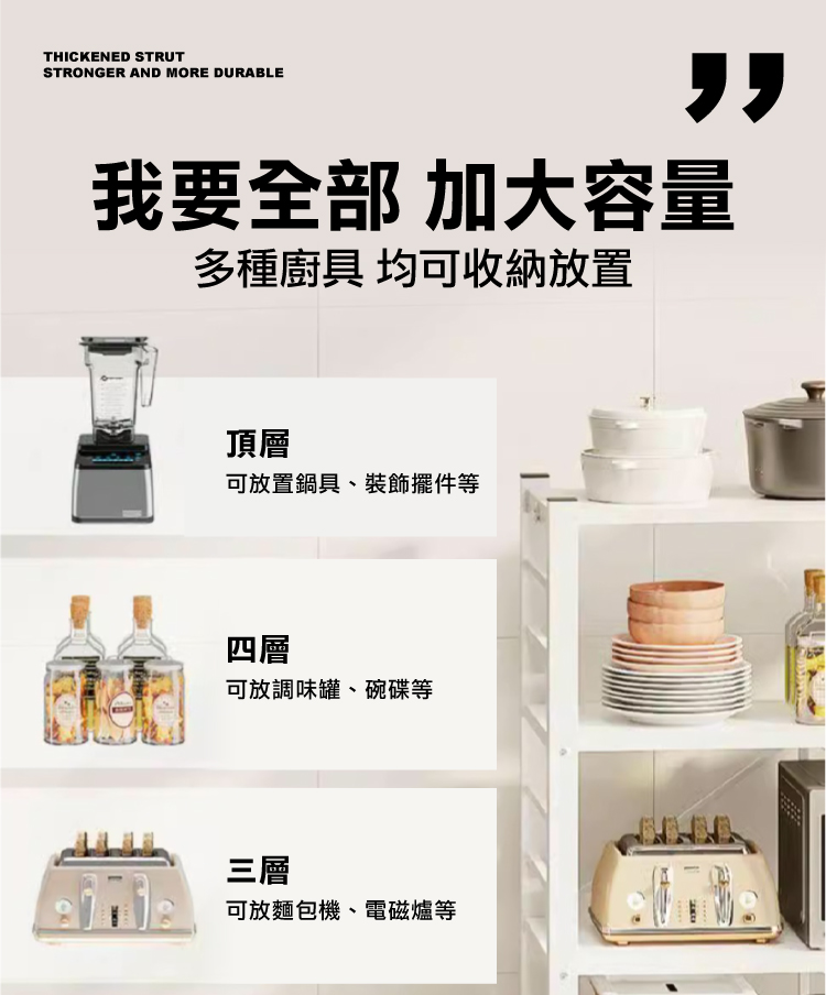 (2025七月)【ANDYMAY2】洛克巨型免組裝置物架-120寬五層(OH-K130)