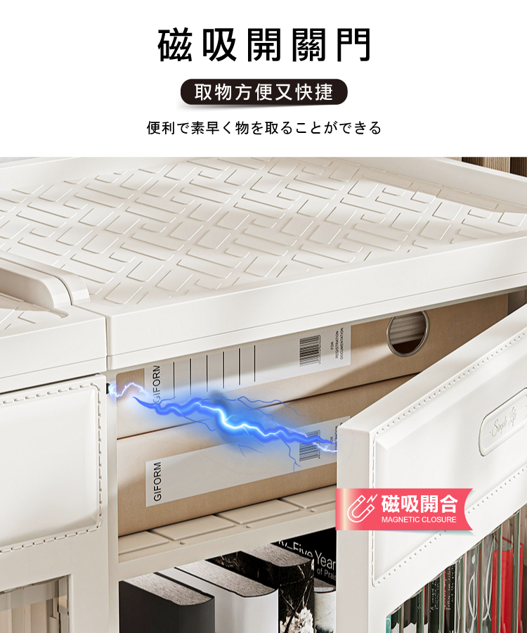 【ANDYMAY2】艾菲歐式可調層板收納櫃-雙排六層(OH-R116)