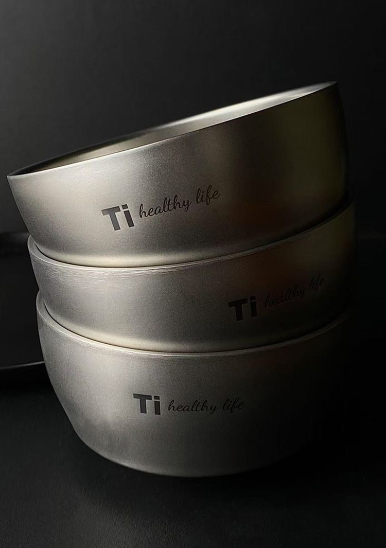Ti純鈦淨化雙層不鏽鋼防燙飯碗