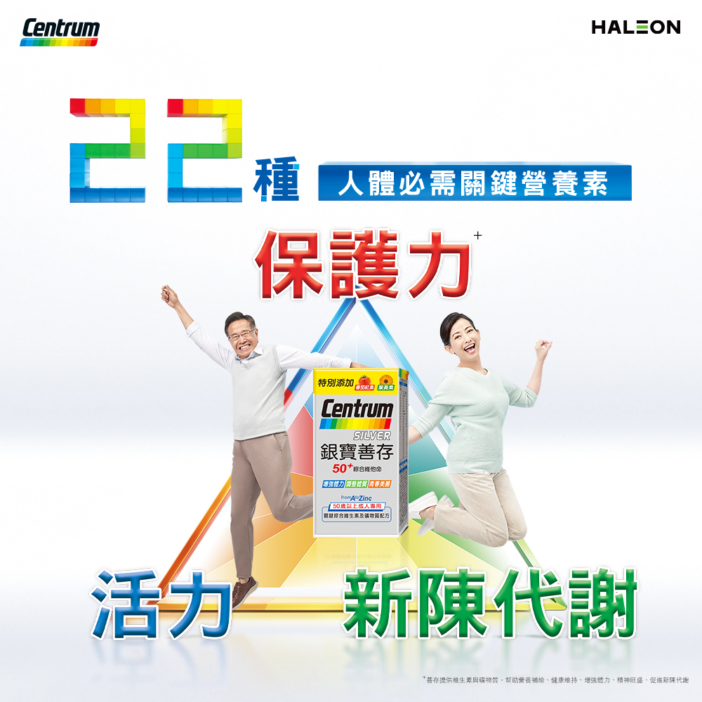 【銀寶善存】 50+綜合維他命禮盒共260錠