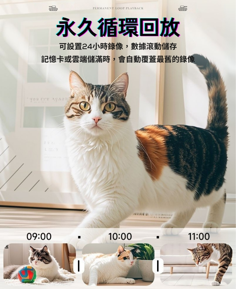 前後雙鏡頭 寵物監視器 全屋移動 雙向語音 手機遠程 監視器 攝像機 監控 雙鏡頭監視器　監視 寵物監視器