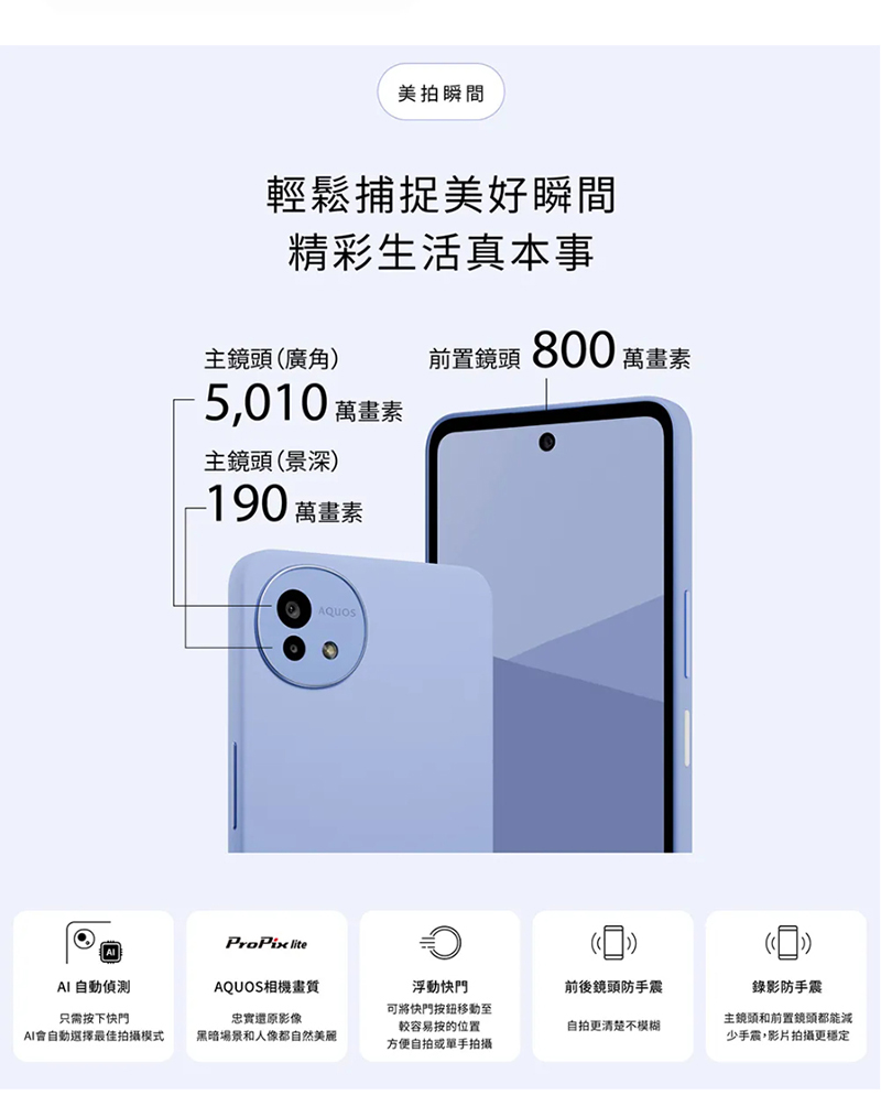 SHARP AQUOS wish5 5G 6.6吋八核智慧手機