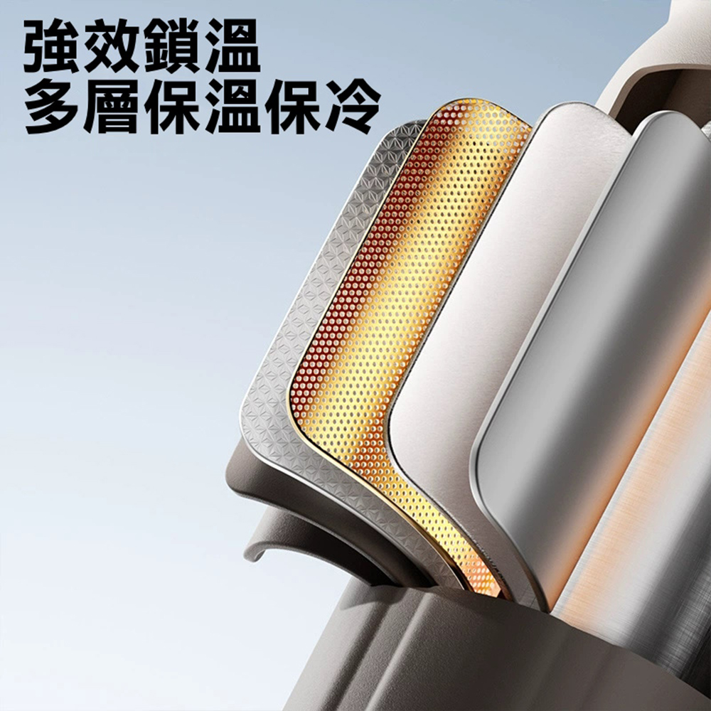 漸層彈蓋陶瓷塗層保溫杯 550ml 手提 吸管 直飲 保冷