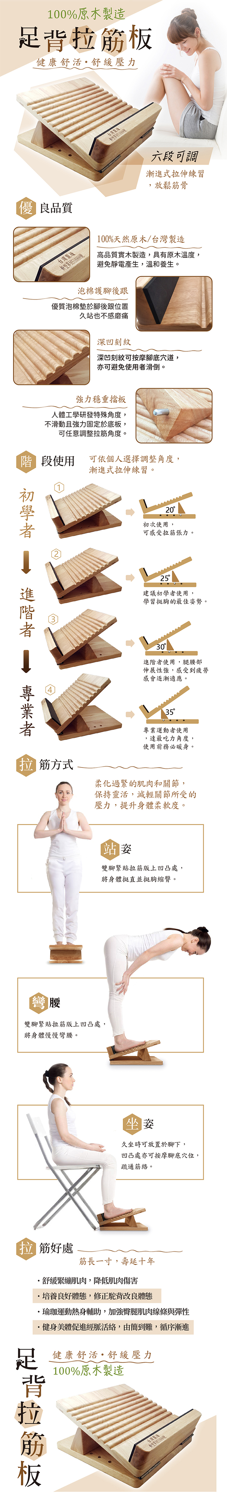 台灣專利原木六段拉筋板