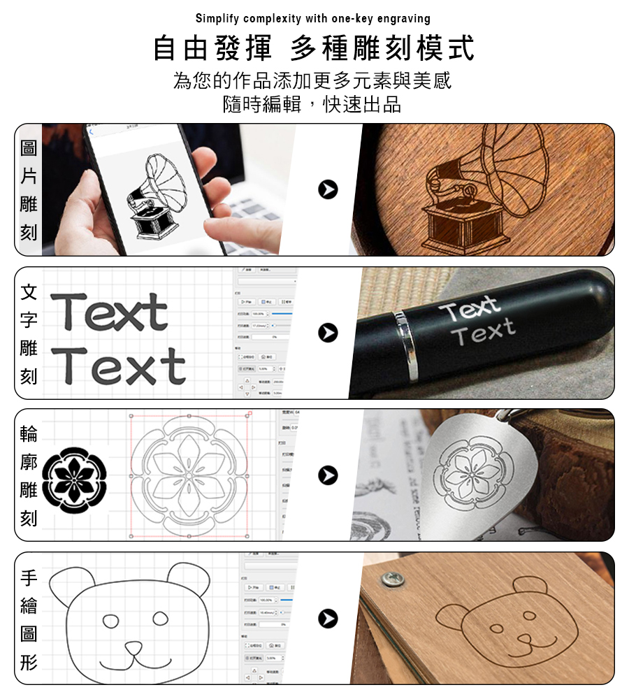 全方位雕刻 DJ7 雷射雕刻機 微型 雷射 雕刻機 雷雕機 激光機 雕刻