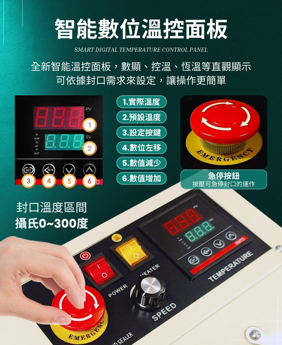 110V 迷你型 自動連續封口機 連續封口長度不限 可印字 智能溫控 安全急停 不挑袋 自動封袋機 食品包裝