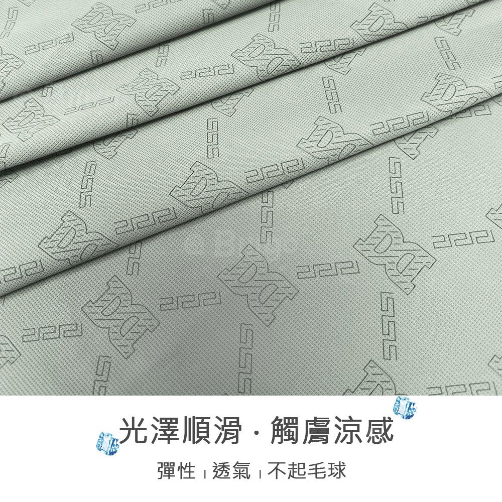 輕量冰絲滿版印花POLO衫