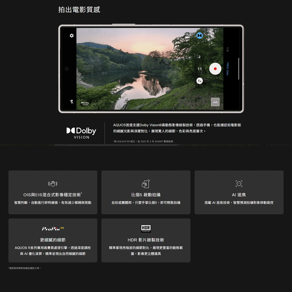 SHARP-AQUOS-R10  6.5吋5000萬畫素徠卡相機AI智慧手機