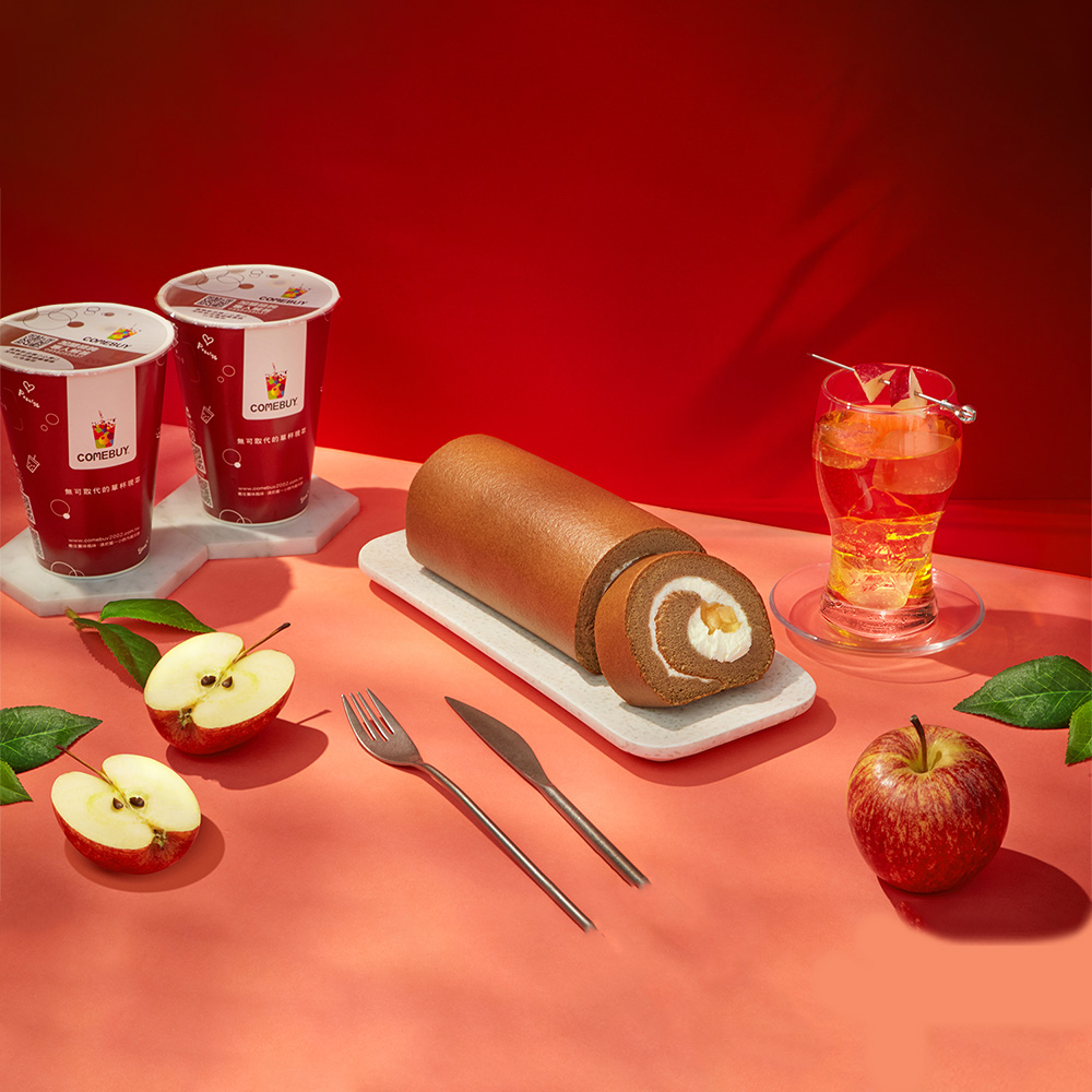 【COMEBUY】蘋果冰茶生乳捲 320g/盒