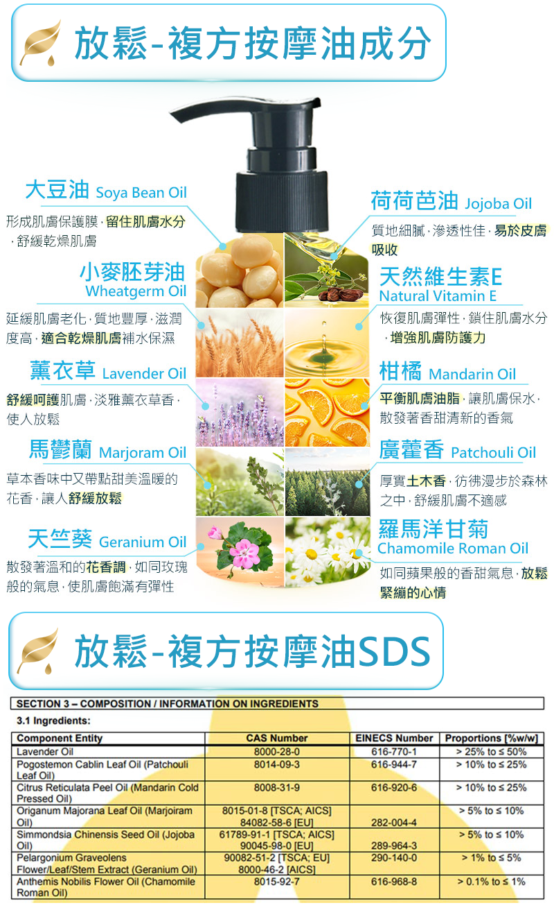 【ANDZEN安得仁】 明星組(按摩油+複方精油)