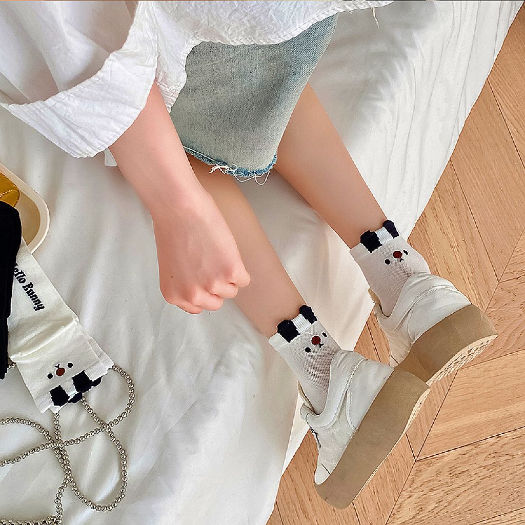 爆款立耳甜心搞怪襪刺繡狗狗短襪褲船型襪