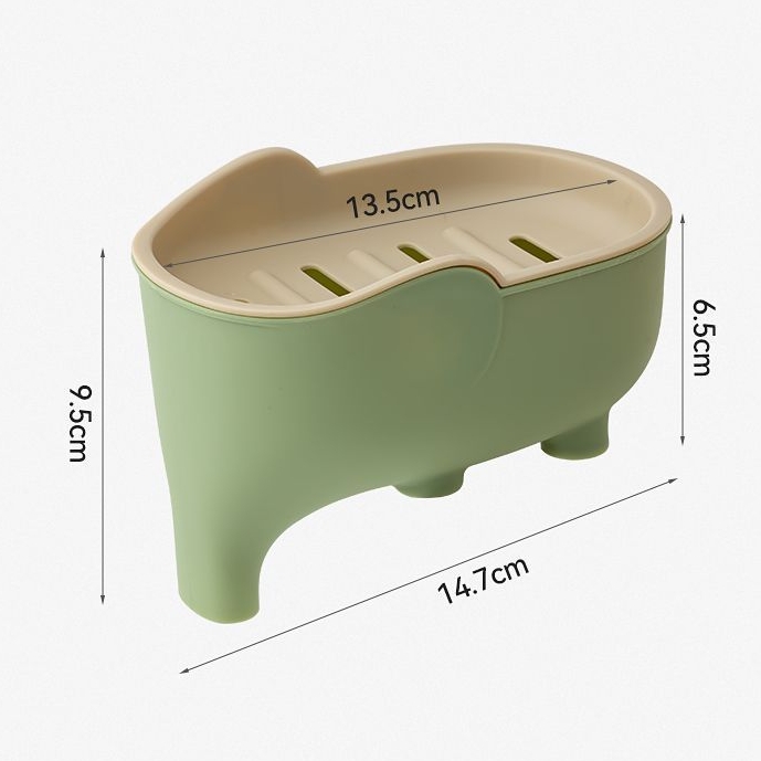 瀝水萌造型香皂盒攜帶旅行香皂盒