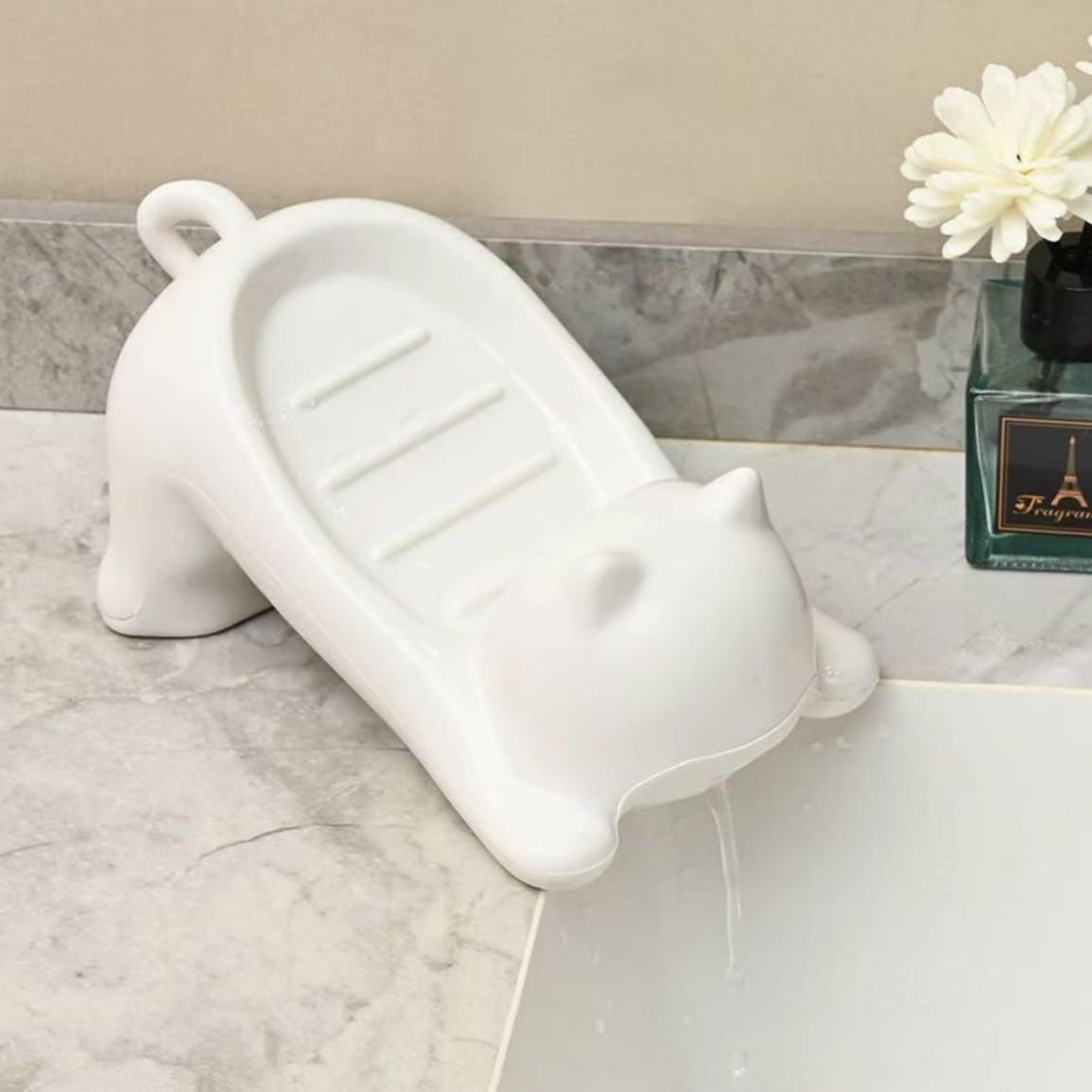 瀝水萌造型香皂盒攜帶旅行香皂盒