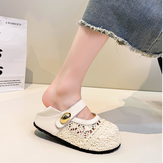 編織鏤空透氣厚底鞋女鞋