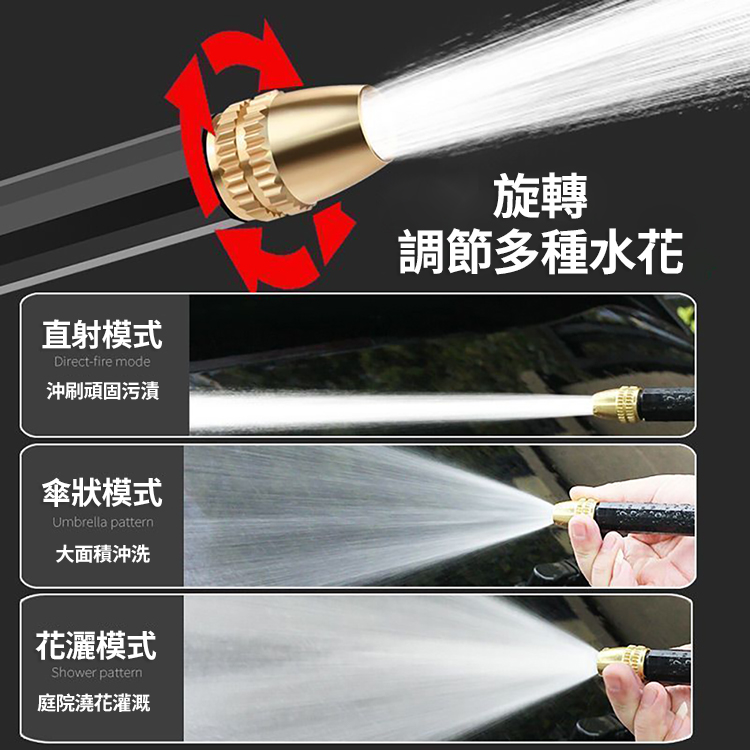 高壓洗車水槍彈簧水管組10M/20M