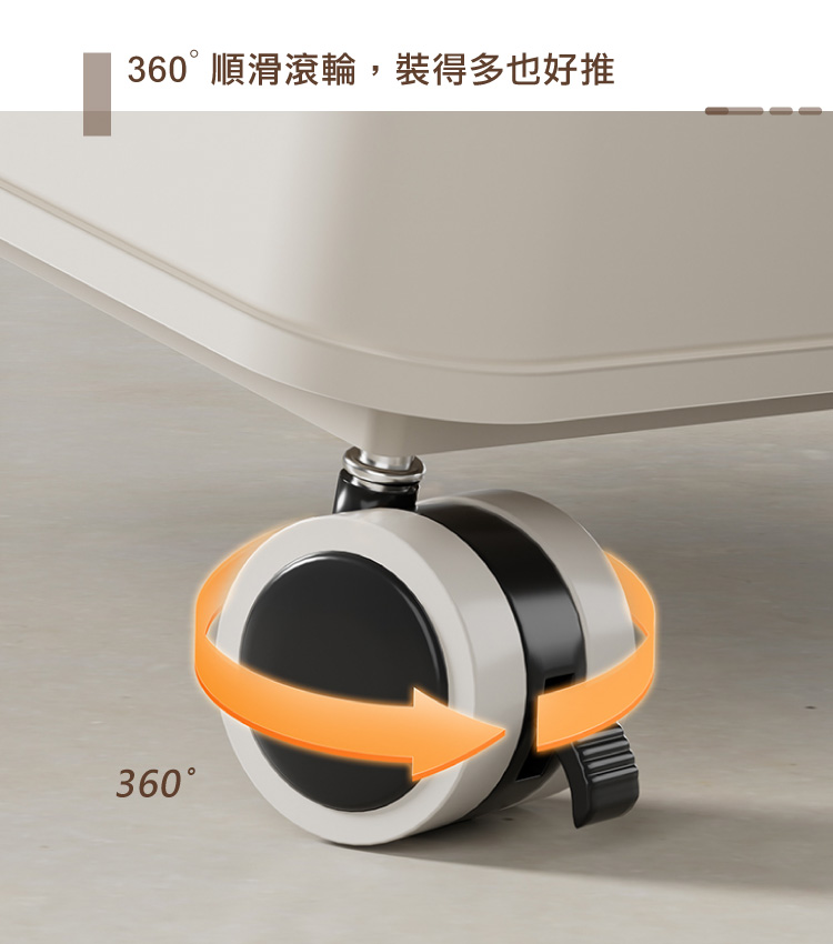 【ANDYMAY2】125L海星雙開門升級大容量側開附輪收納箱(OH-Q256)