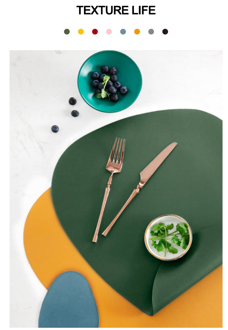 【ANDYMAY2】簡約皮革隔熱餐墊(AM-V605)