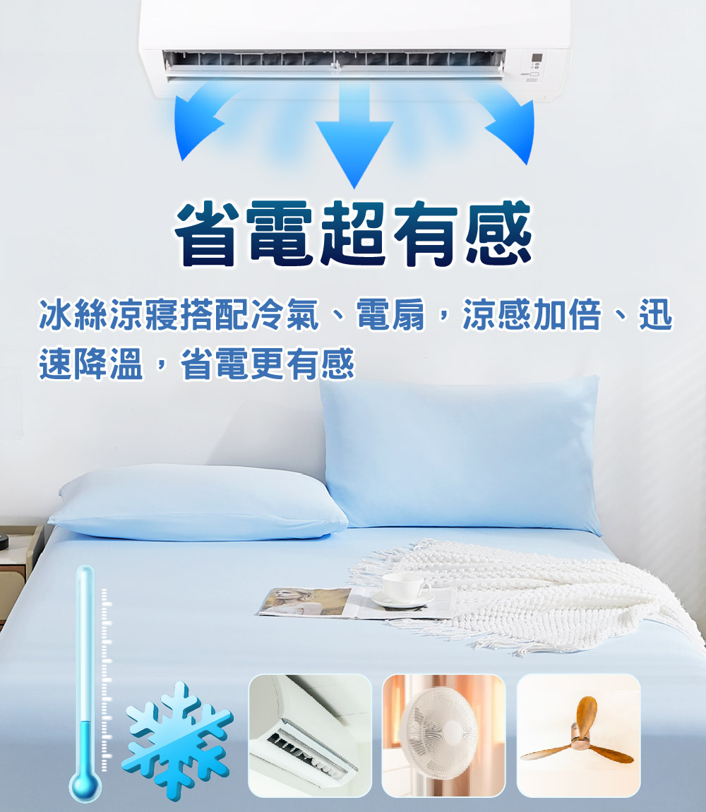 夏季涼感 冰柔絲床包 體感降溫 涼感床包 涼感被 涼被 夏被 薄被 冰絲床包