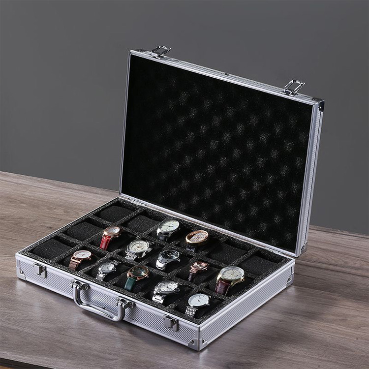 鋁合金邊框18格大容量手錶盒