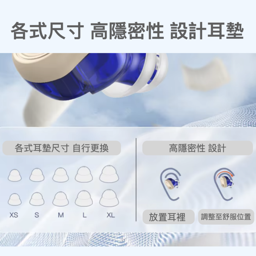 ​Osmile HW-SA1 銀髮 輔聽耳機 RZ (福利機)