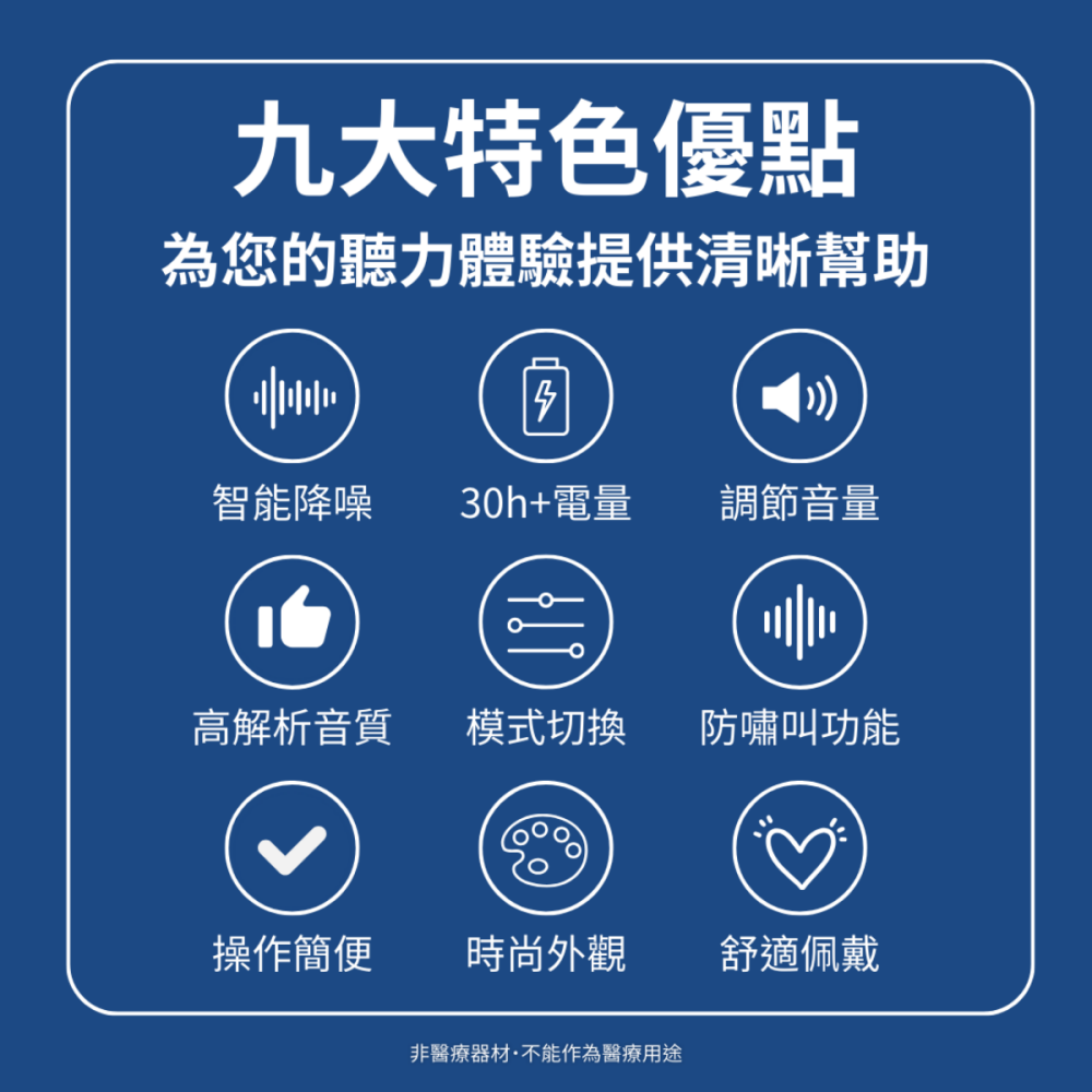 Osmile HW-E1 銀髮 輔聽耳機 RZ (福利機) 