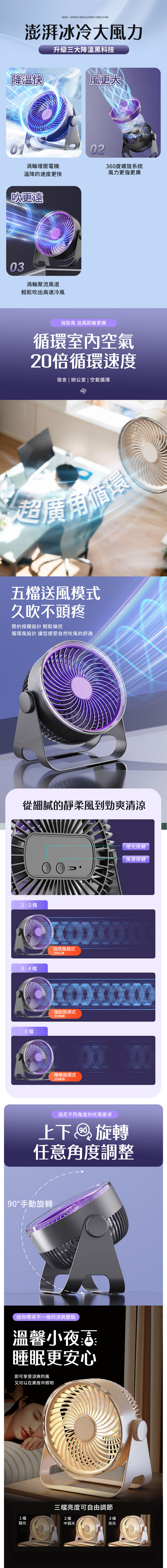 【APEX】二合一涼感DC循環風扇_掛立兩用
