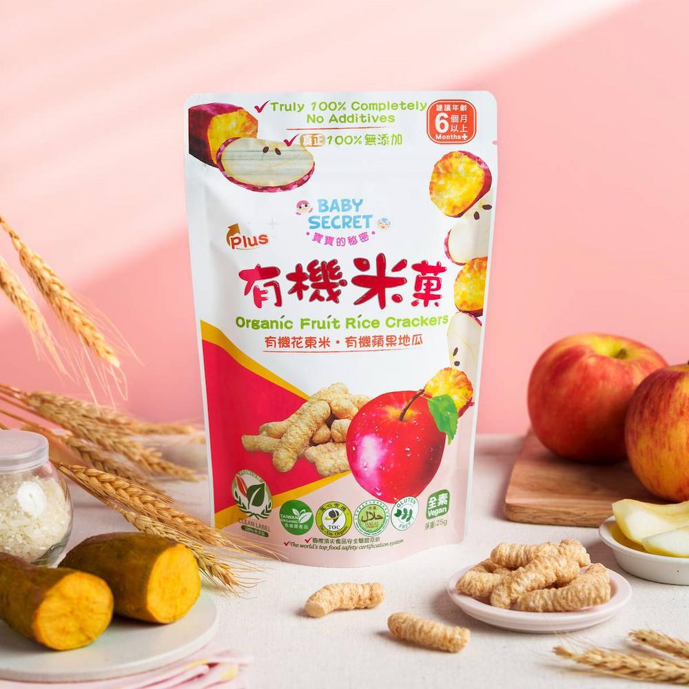 【牧菓】有機米菓(芭樂&香蕉&蘋果)(25g)