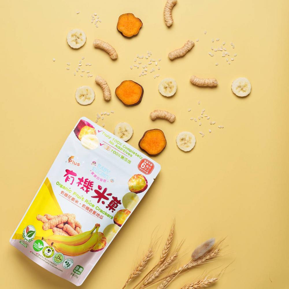 【牧菓】有機米菓(芭樂&香蕉&蘋果)(25g)