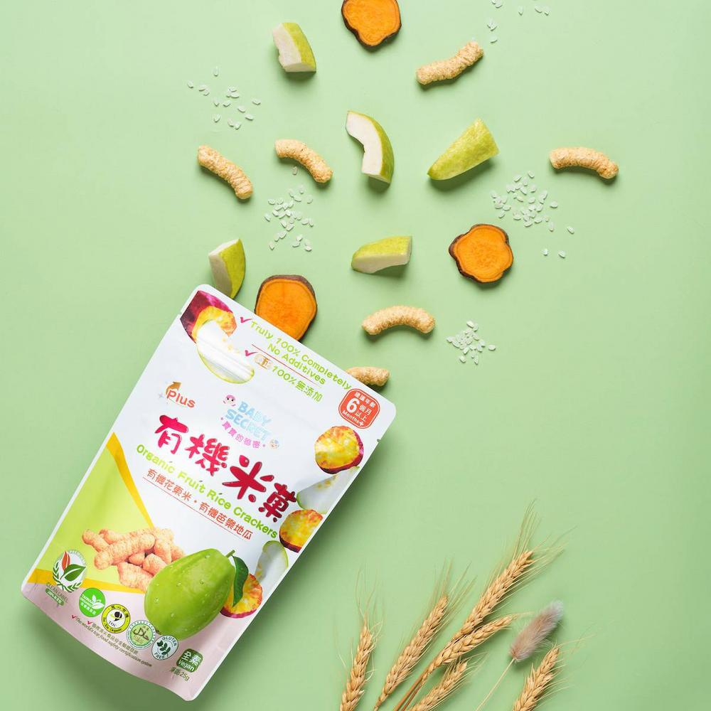 【牧菓】有機米菓(芭樂&香蕉&蘋果)(25g)