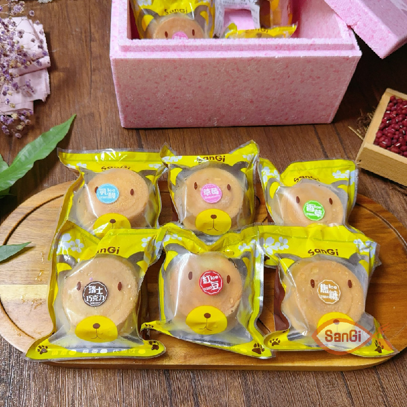 【賣魚的家】手工紅豆餅冰淇淋