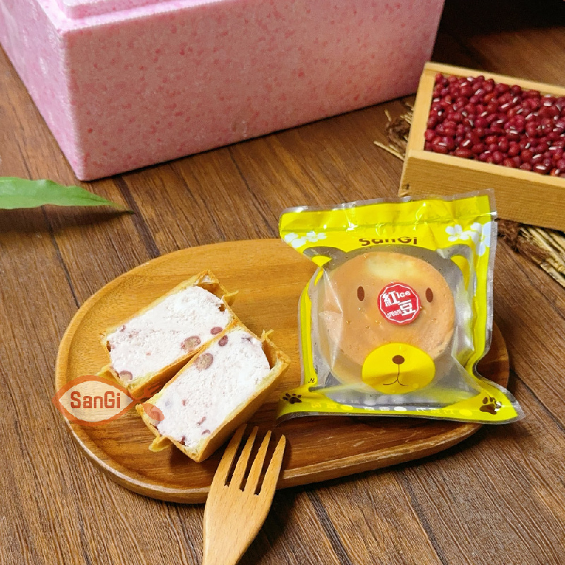 【賣魚的家】手工紅豆餅冰淇淋