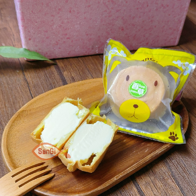 【賣魚的家】手工紅豆餅冰淇淋