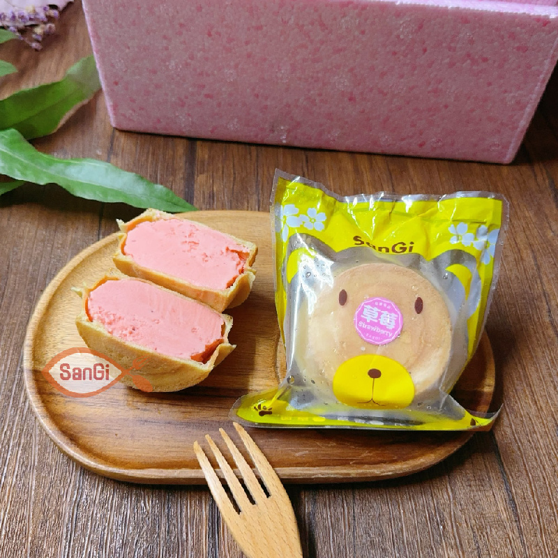 【賣魚的家】手工紅豆餅冰淇淋