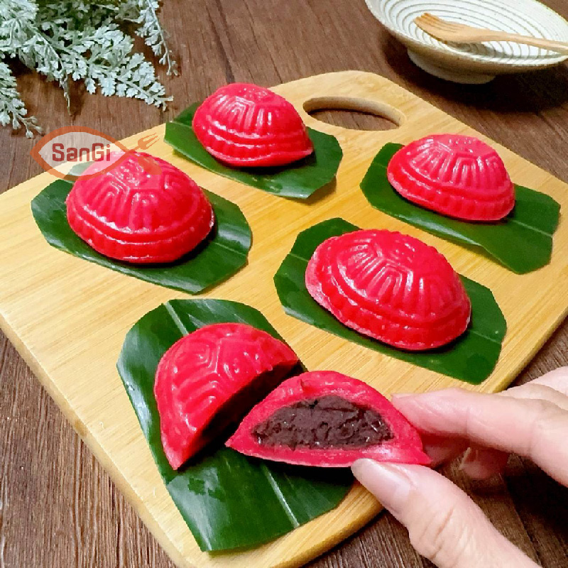 【賣魚的家】福氣迷你紅龜粿(紅色)300g/5個/盒 