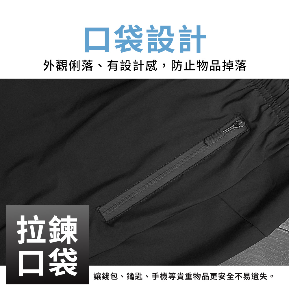 機能涼感 男女皆可穿 涼爽抗悶 透氣快乾 彈性舒適 涼感褲 束口平口褲 休閒褲 81006