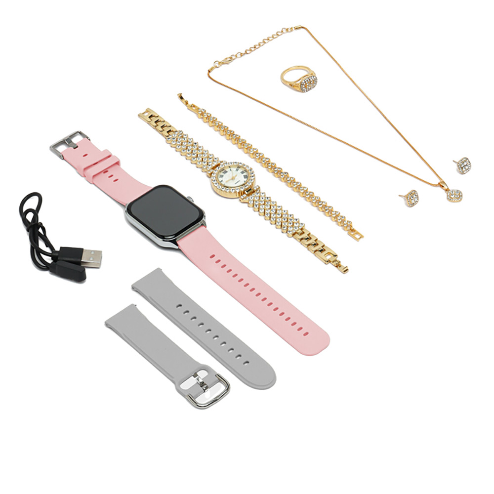 SW-A58 藍芽運動手錶首飾套組(藍芽通話 1.92吋高清螢幕 多種運動模式 健康監測 LINE來電通知 遙控拍照)