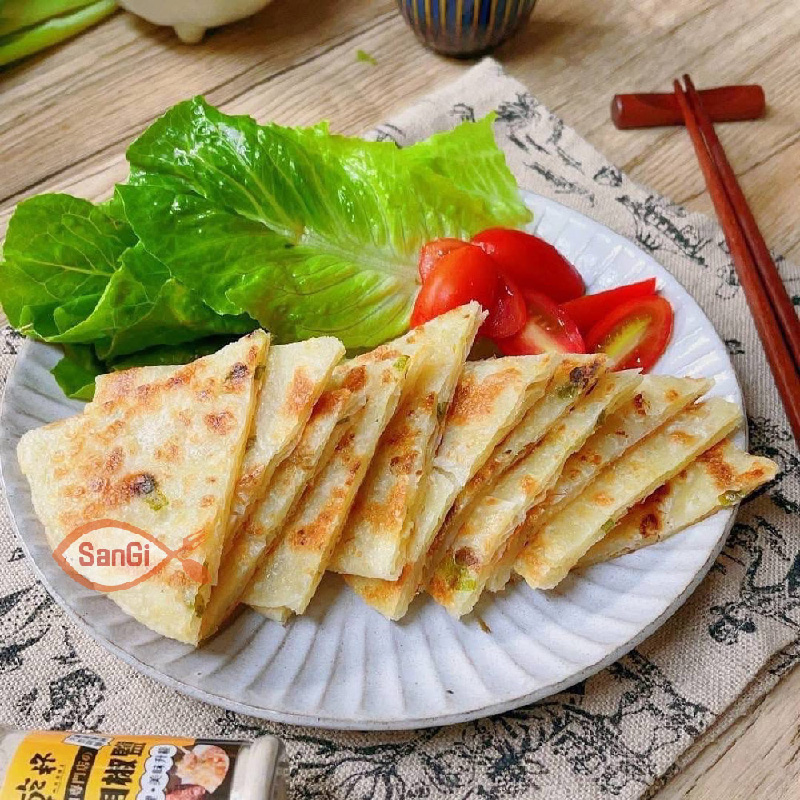 【賣魚的家】香Q蔥油餅(600g/5片包)