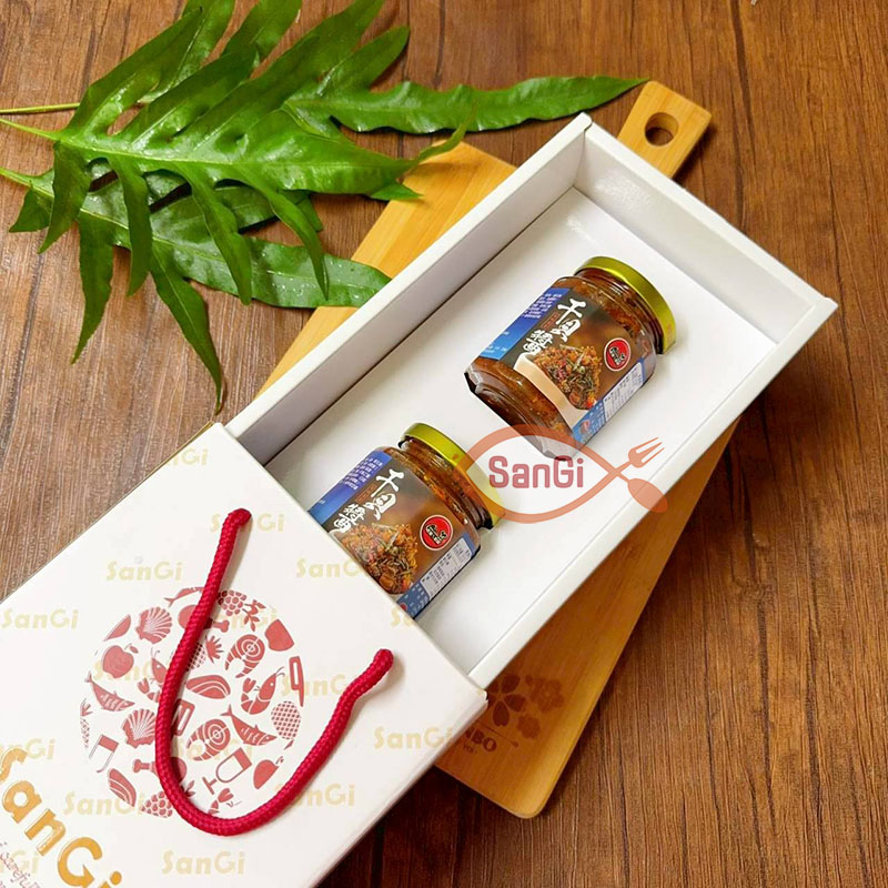 【賣魚的家】澎湖干貝醬禮盒2瓶-盒