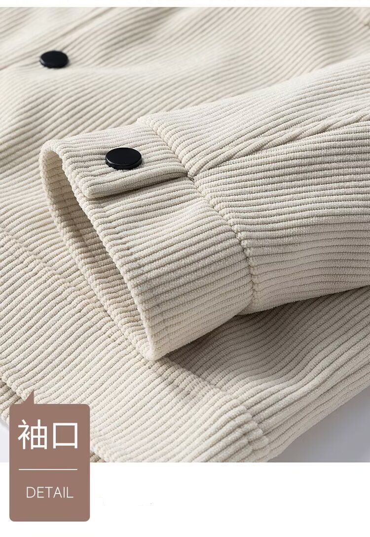 春秋季燈芯絨美式復古痞帥男外套夾克