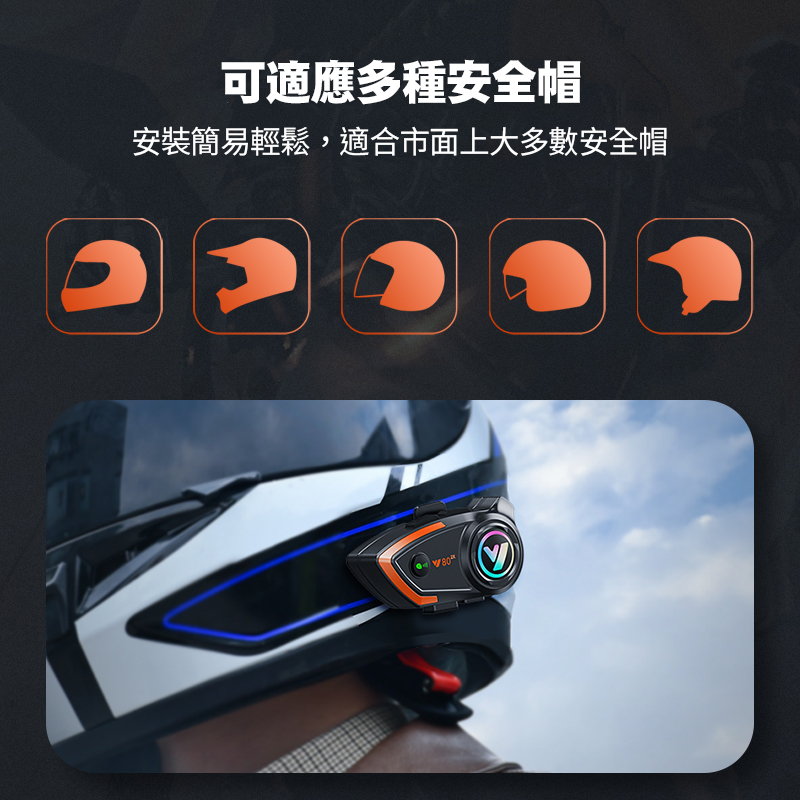 Y80安全帽藍牙耳機