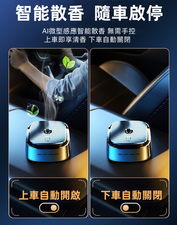 車用智能香薰機(內附5種香味)