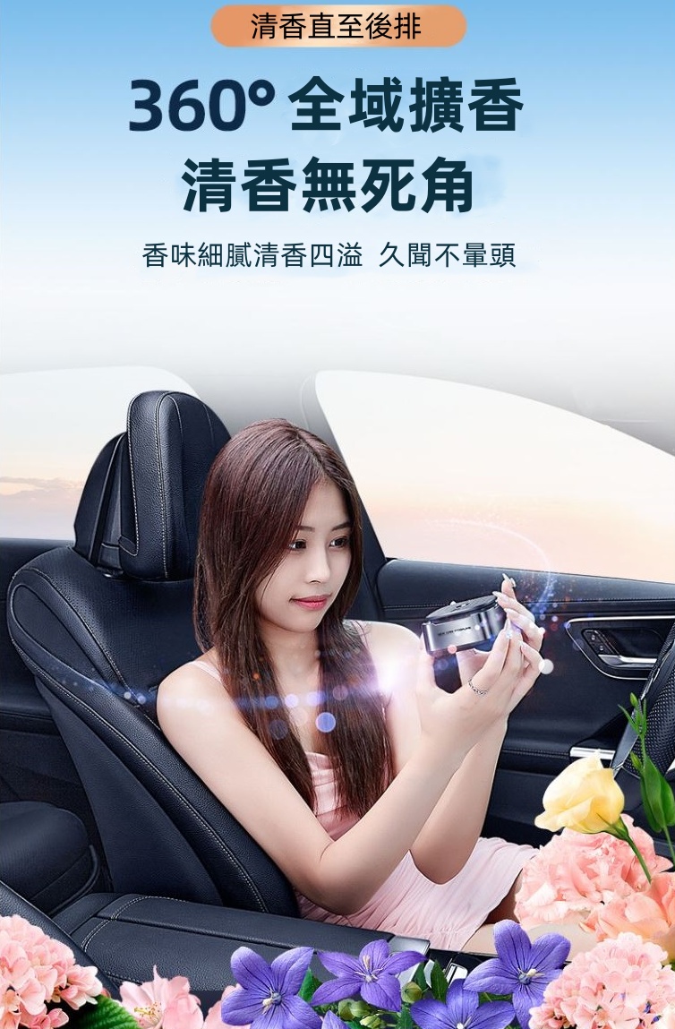 車用智能香薰機(內附5種香味)