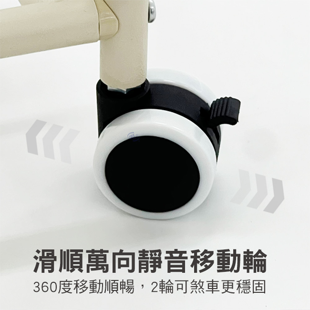 【百鈴】衣立不倒雙桿側展多功能曬衣架