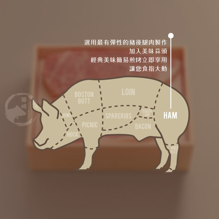 【勝崎生鮮】品元堂蒜味香腸300g