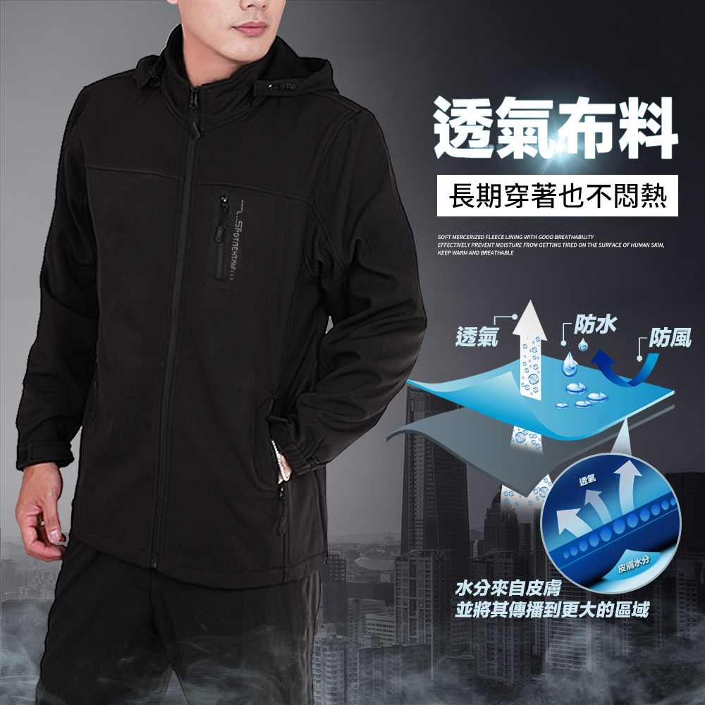 男女戶外機能保暖外套 軟殼布 防風防潑水 迷彩 刷毛外套 衝鋒外套 #2301-2303-2305