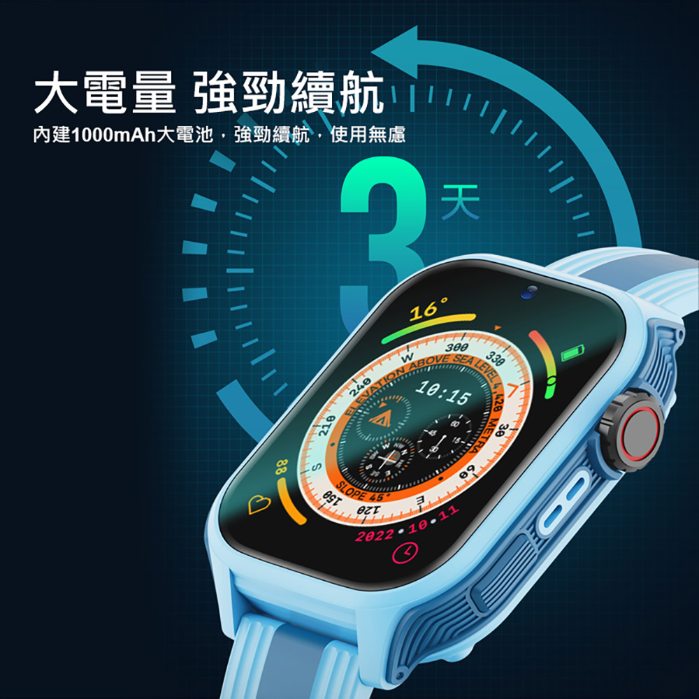 R-A96S Plus 安卓兒童定位手錶 台積電技術晶片 4G/128G 震動旗艦版