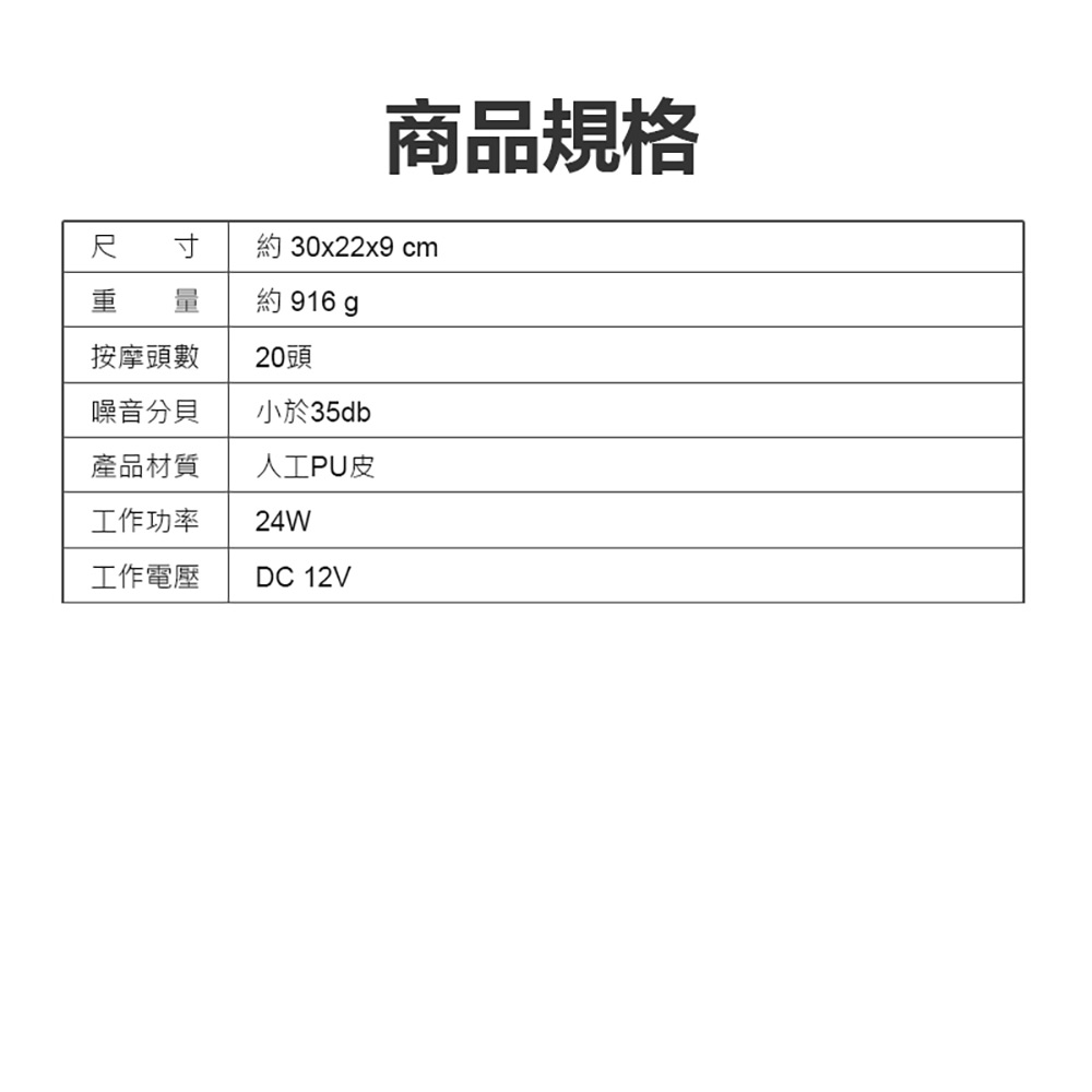 NSM-P14 多功能頸部按摩器(三檔力度 溫感熱敷 20按摩頭 揉捏推拿 全身通用)