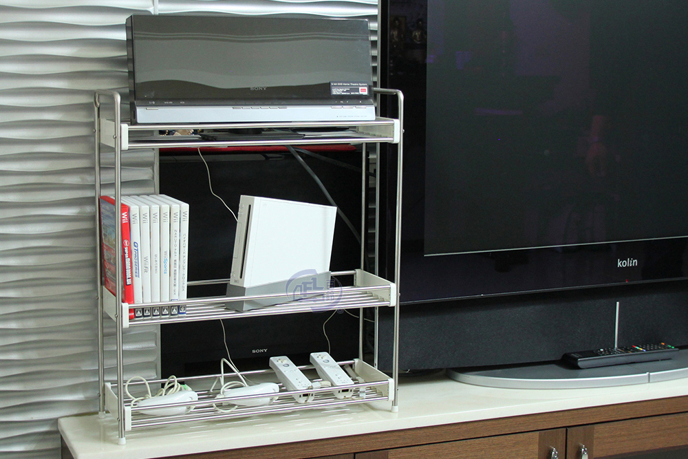 【百鈴】卡豪收不鏽鋼三層置物架